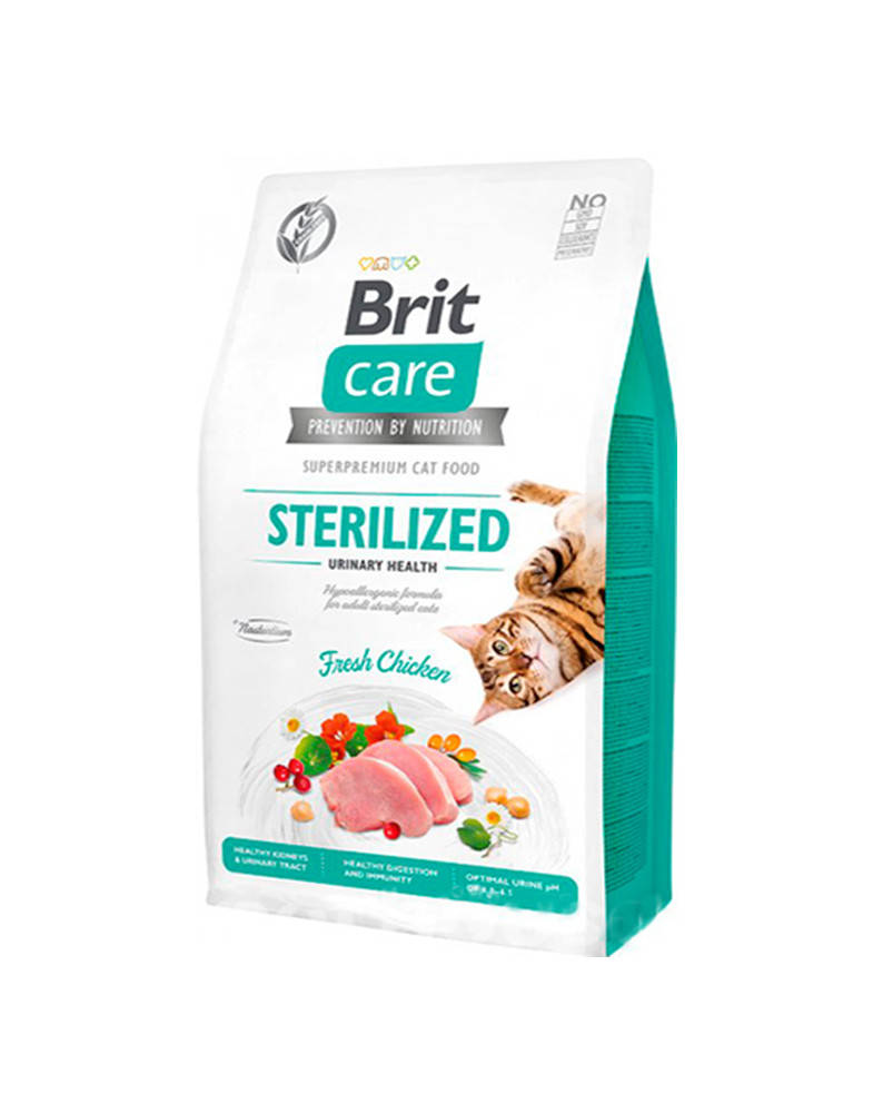 Brit Care Cat GF Sterilized Urinary Health сухой корм для стерилизованных кошек, поддержка мочевыделительной
Brit Care Cat GF Sterilized Urinary Health сухой корм для стерилизованных кошек, поддержка мочевыделительной