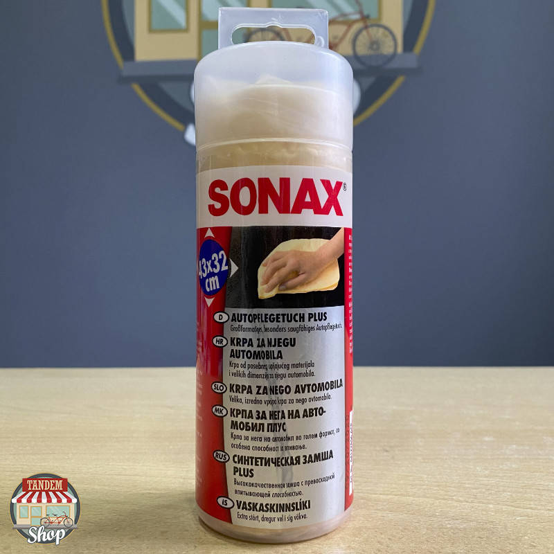Салфетка износостойкая из синтетической замши в тубе SONAX Autopflegetuch PLUS, 43 x 32 см
Салфетка износостойкая из синтетической замши в тубе SONAX Autopflegetuch PLUS, 43 x 32 см