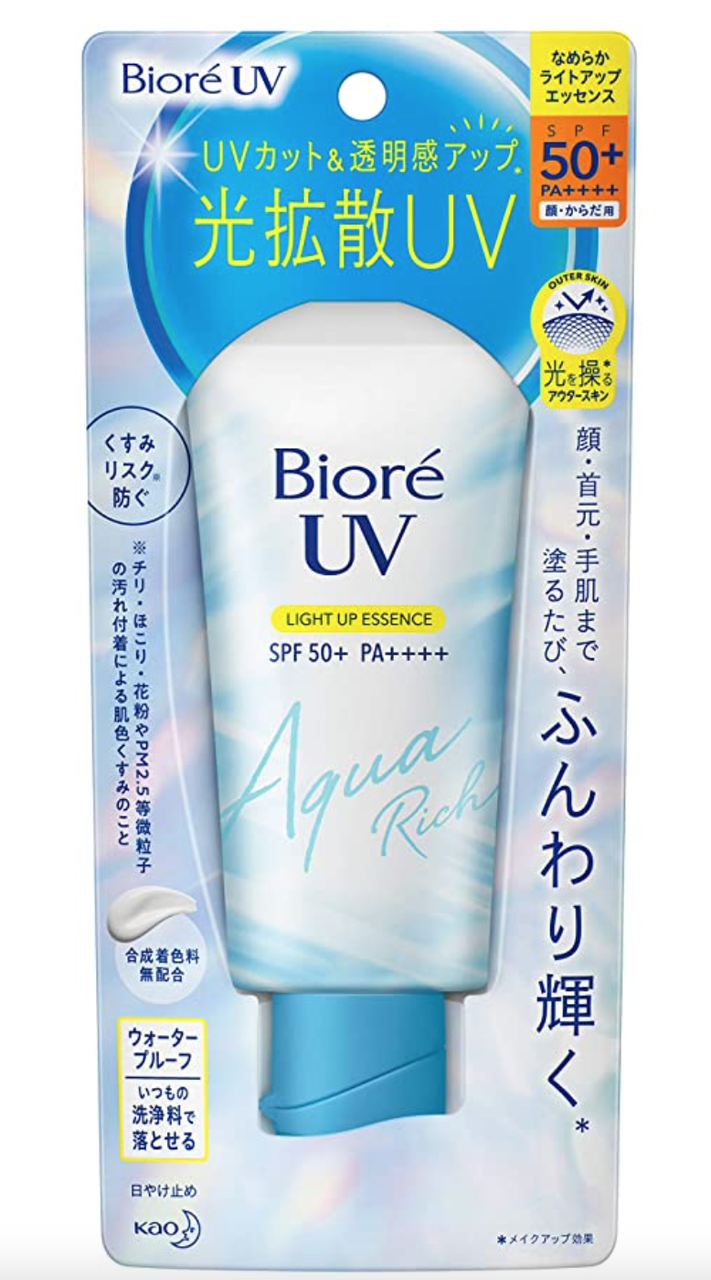 Солнцезащитная эссенция с эффектом сияющей кожи Biore UV Aqua Rich Light Up Essence SPF50 + PA ++++, 70 g
Солнцезащитная эссенция с эффектом сияющей кожи Biore UV Aqua Rich Light Up Essence SPF50 + PA ++++, 70 g