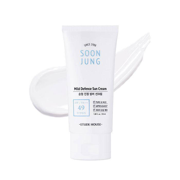 Санскрин для чувствительной кожи ETUDE HOUSE Soon Jung Mild Defence Sun Cream SPF49 PA++
Санскрин для чувствительной кожи ETUDE HOUSE Soon Jung Mild Defence Sun Cream SPF49 PA++