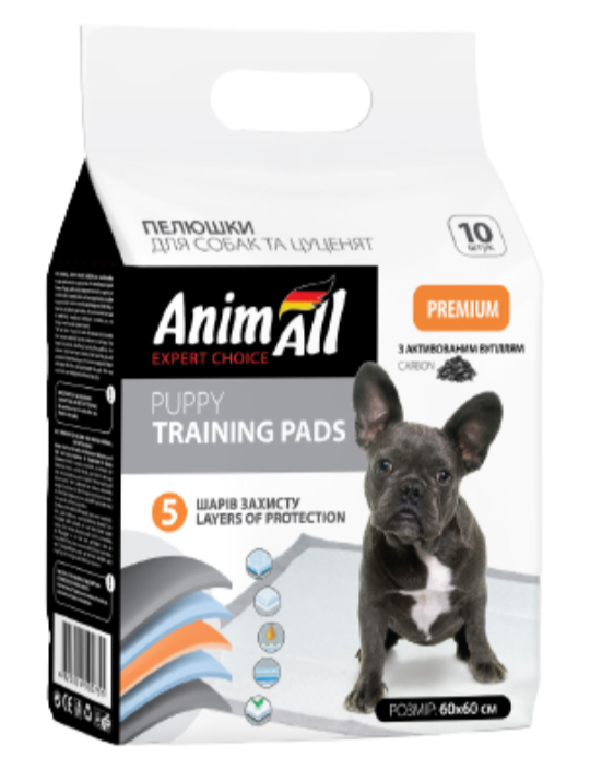 Пеленки с активированным углём AnimAll Puppy Training Pads для собак и щенков, 60 х 60 см, 10 штук
Пеленки с активированным углём AnimAll Puppy Training Pads для собак и щенков, 60 х 60 см, 10 штук