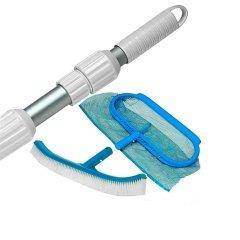 Набор 3в1: Сачок и щетка с телескопической ручкой Intex 29055-3, для очистки бассейна, диаметр 28 мм (ручка
Набор 3в1: Сачок и щетка с телескопической ручкой Intex 29055-3, для очистки бассейна, диаметр 28 мм (ручка