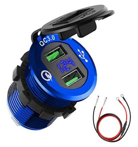 Автомобильное зарядное Quick Charge 3,0 на 2хUSB (12 V - 24 V) с ВОЛЬТМЕТРОМ Синий / Корпус Металлический
Автомобильное зарядное Quick Charge 3,0 на 2хUSB (12 V - 24 V) с ВОЛЬТМЕТРОМ Синий / Корпус Металлический