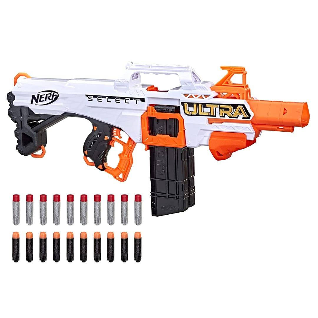 Моторизированный бластер Нерф Ультра Селект Nerf Ultra Select Fully Motorized Blaster, Белый
Моторизированный бластер Нерф Ультра Селект Nerf Ultra Select Fully Motorized Blaster, Белый