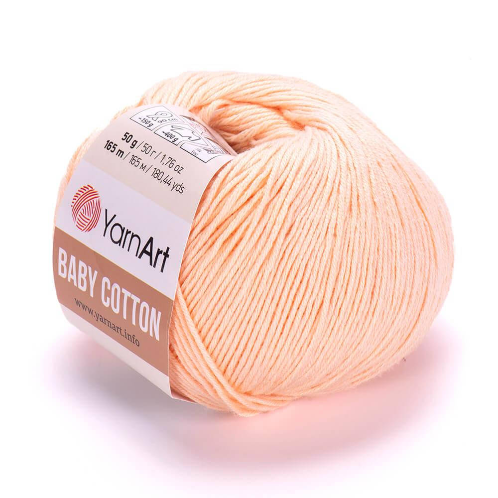YarnArt Baby Cotton (Ярн Арт Беби Коттон) № 411 персик (Пряжа коттон, нитки для вязания), Персиковый
YarnArt Baby Cotton (Ярн Арт Беби Коттон) № 411 персик (Пряжа коттон, нитки для вязания), Персиковый