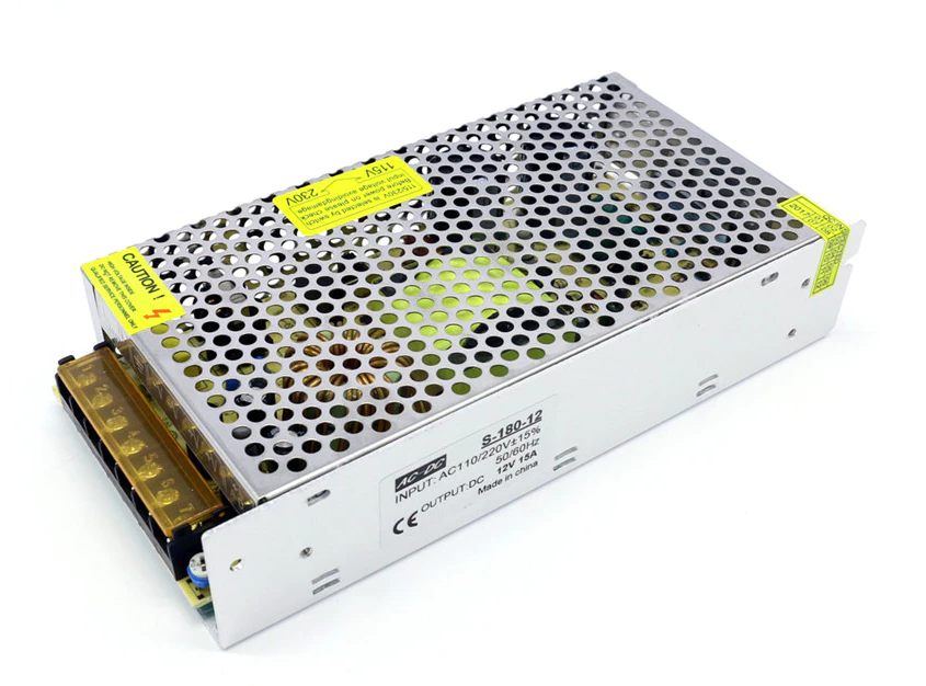 Блок питания 12v 15a 180w, 12в 15а 180вт в перфорированном корпусе. Стандарт. Гарантия 1 год
Блок питания 12v 15a 180w, 12в 15а 180вт в перфорированном корпусе. Стандарт. Гарантия 1 год