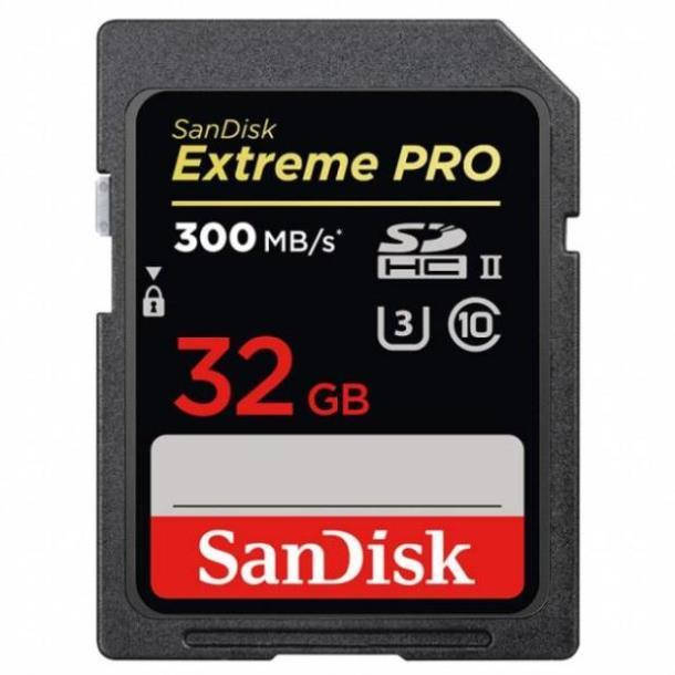 Карта памяти SANDISK Extreme Pro 32GB SDHC class 10 UHS-II U3 R300 (SDSDXPK-032G-GN4IN)
Карта памяти SANDISK Extreme Pro 32GB SDHC class 10 UHS-II U3 R300 (SDSDXPK-032G-GN4IN)