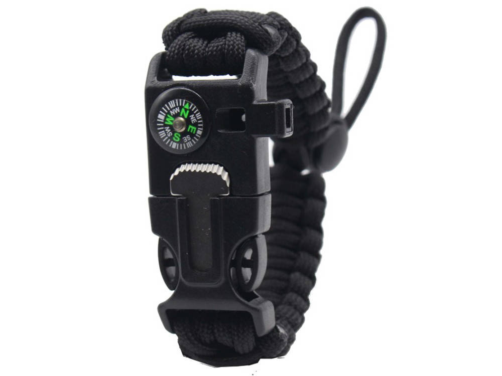 Регулируемый походный EDC браслет Bralet 5 в 1 из паракорда Черный
Регулируемый походный EDC браслет Bralet 5 в 1 из паракорда Черный