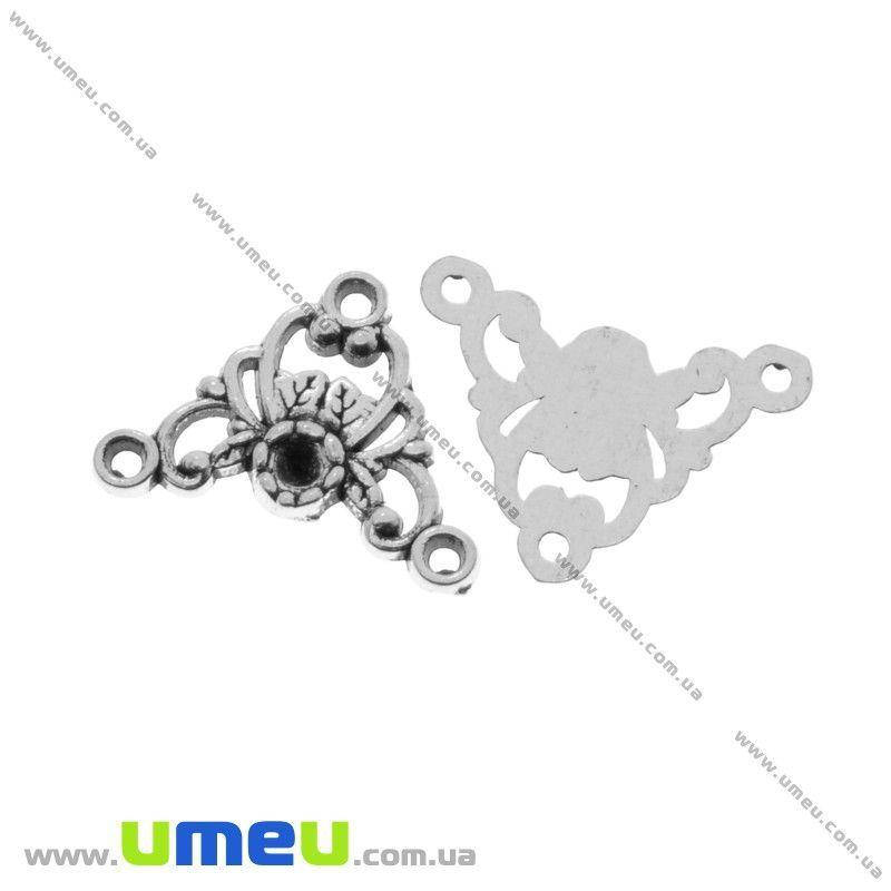 Коннектор металлический, 14х19 мм, Античное серебро, 1 шт (KON-020257)
Коннектор металлический, 14х19 мм, Античное серебро, 1 шт (KON-020257)