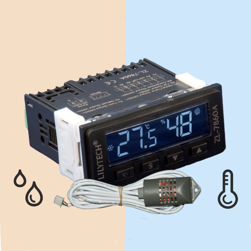 Контроллер инкубатора Lilytech ZL-7850A v2.0 датчик ZL-SHr05J. Регулятор температуры, влажности
Контроллер инкубатора Lilytech ZL-7850A v2.0 датчик ZL-SHr05J. Регулятор температуры, влажности