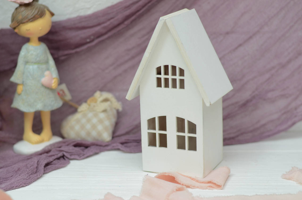 Декоративный деревянный домик 20см. Белый -1
Декоративный деревянный домик 20см. Белый -1