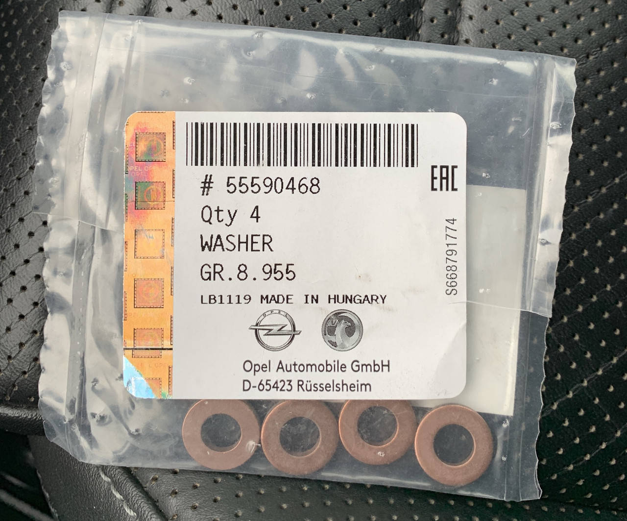 Кольцо уплотнительное топливной форсунки GM 55590468 B16DTC B16DTE B16DTH B16DTJ B16DTL B16DTN OPEL Astra-J/K
Кольцо уплотнительное топливной форсунки GM 55590468 B16DTC B16DTE B16DTH B16DTJ B16DTL B16DTN OPEL Astra-J/K