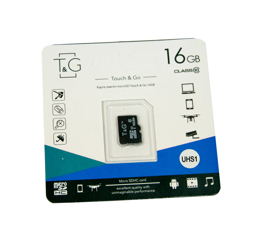 Карта пам'яті TG 16 GB class 10 (UHS-1), мікро сд пам'ять для телефону, фотоапарата, sd карта
Карта пам'яті TG 16 GB class 10 (UHS-1), мікро сд пам'ять для телефону, фотоапарата, sd карта