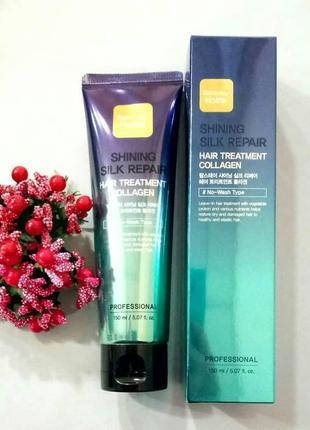 Несмываемая маска с с коллагеном FarmStay Shining Silk Repair Hair Treatment Collagen 150 ml
Несмываемая маска с с коллагеном FarmStay Shining Silk Repair Hair Treatment Collagen 150 ml