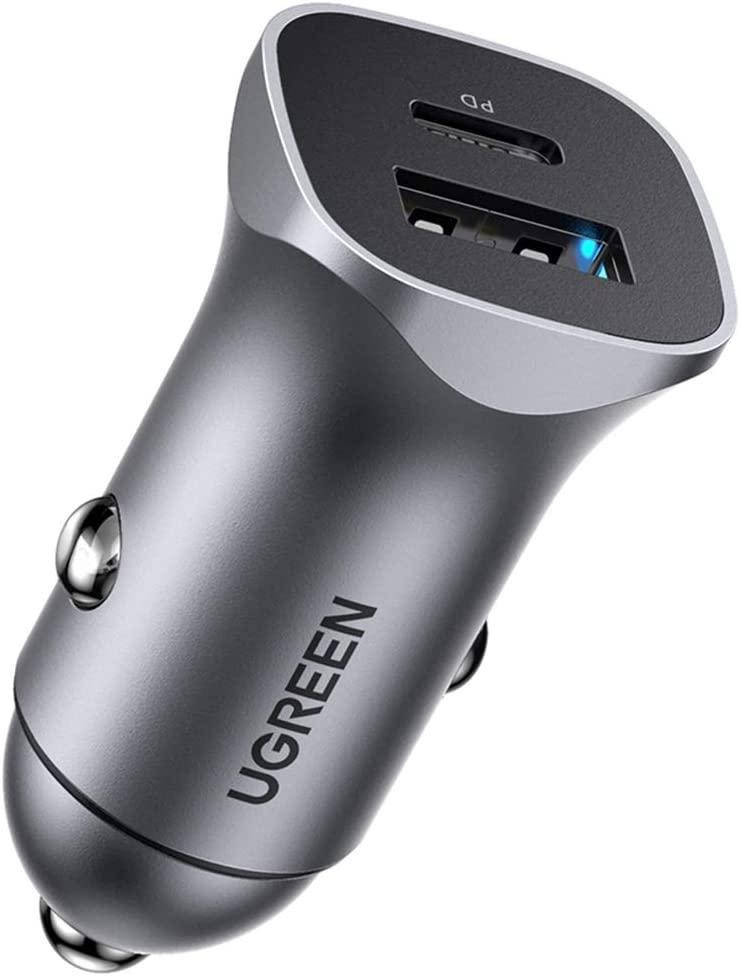 Автомобильное зарядное устройство UGREEN 20 Вт USB C PD QC3.0 с двумя портами, автомобильный адаптер для быстр
Автомобильное зарядное устройство UGREEN 20 Вт USB C PD QC3.0 с двумя портами, автомобильный адаптер для быстр
