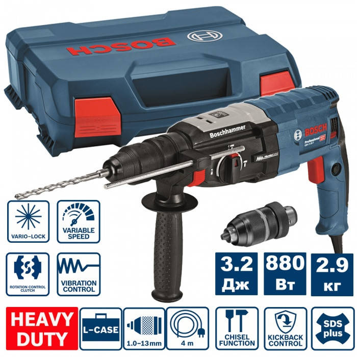 Перфоратор Bosch GBH 2-28 F Professional (0611267600)
Перфоратор Bosch GBH 2-28 F Professional (0611267600)