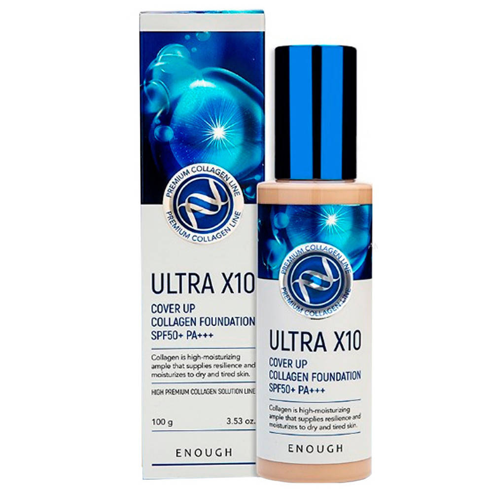 Увлажняющий тональный крем с коллагеном Enough Ultra X10 Cover Up Collagen Foundation SPF50+ оттенок 21
Увлажняющий тональный крем с коллагеном Enough Ultra X10 Cover Up Collagen Foundation SPF50+ оттенок 21