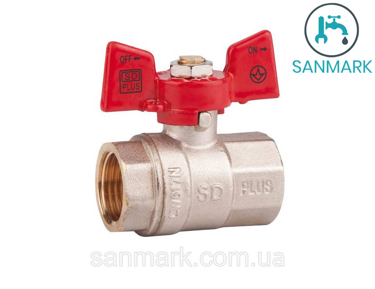 Кран шаровый SD PLUS PN40 3/4* ВВ (SD602NW20PN40) 
Кран шаровый SD PLUS PN40 3/4* ВВ (SD602NW20PN40)
