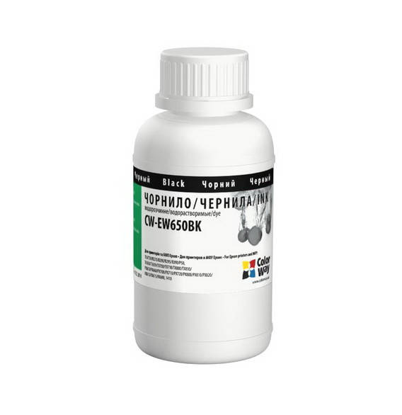 Чернила для Epson TX650 Black (200 мл) CW-EW650BK02 ColorWay
Чернила для Epson TX650 Black (200 мл) CW-EW650BK02 ColorWay