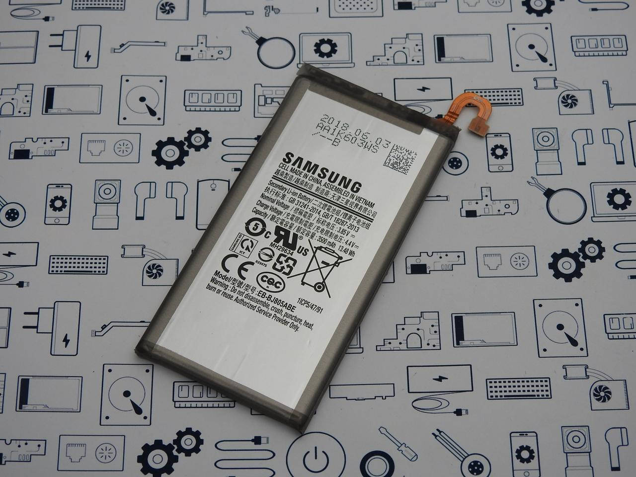 Батарея EB-BJ805ABE Samsung A605FN A6 Plus 2018 Сервисный оригинал с разборки (до 10% износа)
Батарея EB-BJ805ABE Samsung A605FN A6 Plus 2018 Сервисный оригинал с разборки (до 10% износа)