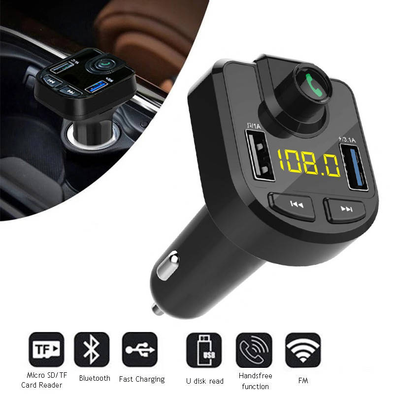 ФМ трансмиттер для авто Car Kit MOD.M9B Черный, fm модулятор в машину с 2 USB+TF (автомодулятор) (NS)
ФМ трансмиттер для авто Car Kit MOD.M9B Черный, fm модулятор в машину с 2 USB+TF (автомодулятор) (NS)