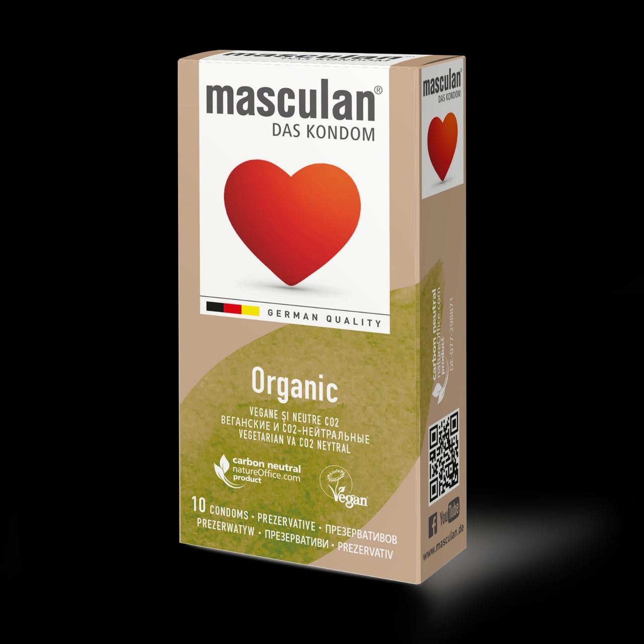 Органические презервативы Masculan Organic купить со скидкой в секс шопе  Презервативы  Ультратонкие