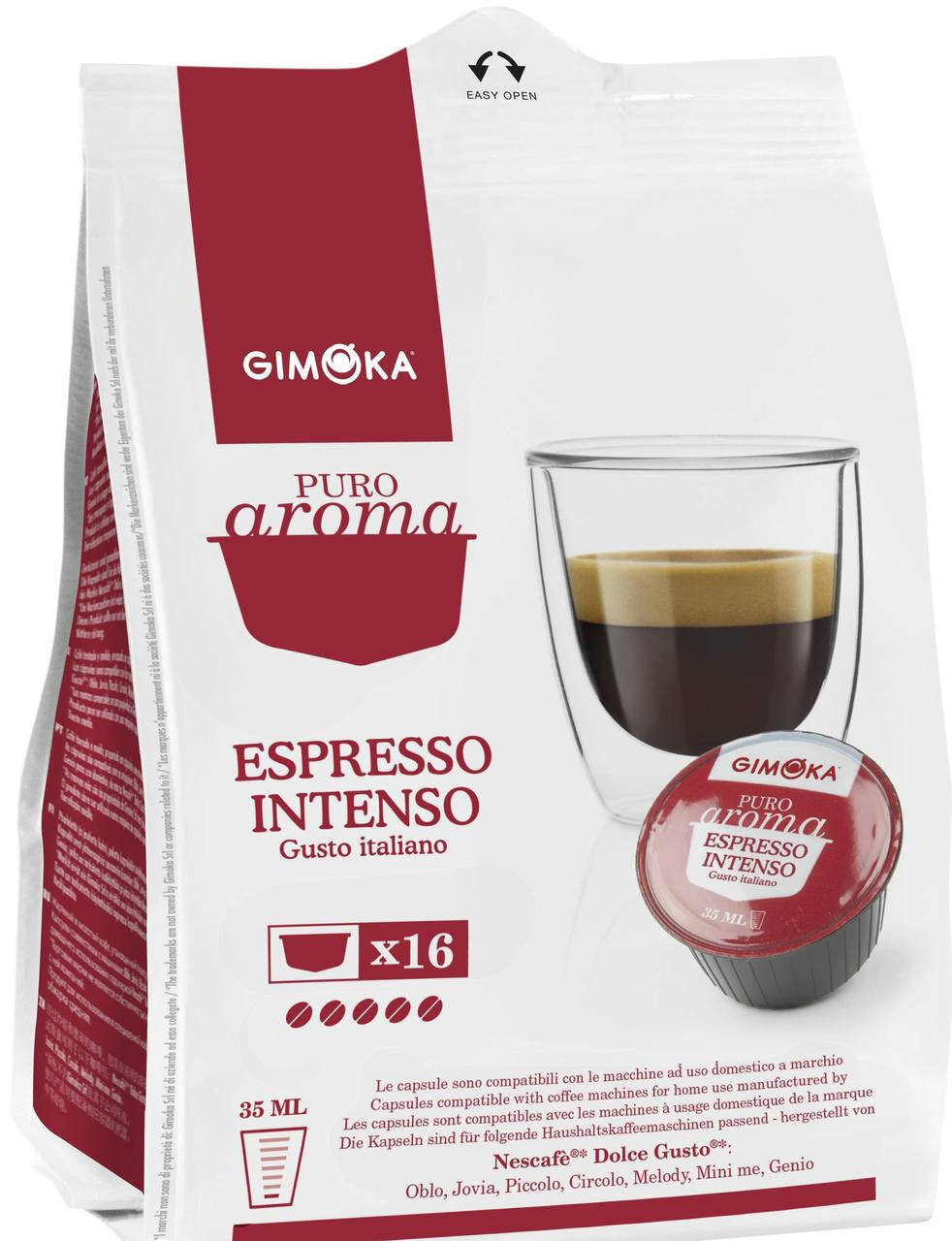 Кофе в капсулах Dolce Gusto (Nescafe) Gimoka Intenso 16 шт., Италия (Нескафе Дольче Густо)
Кофе в капсулах Dolce Gusto (Nescafe) Gimoka Intenso 16 шт., Италия (Нескафе Дольче Густо)