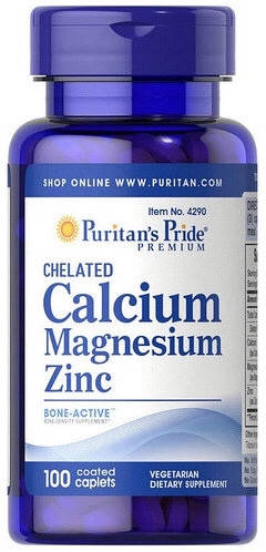 Хелатный кальций магний цинк Puritan's Pride Chelated Calcium Magnesium Zinc, 100 таблеток
Хелатный кальций магний цинк Puritan's Pride Chelated Calcium Magnesium Zinc, 100 таблеток
