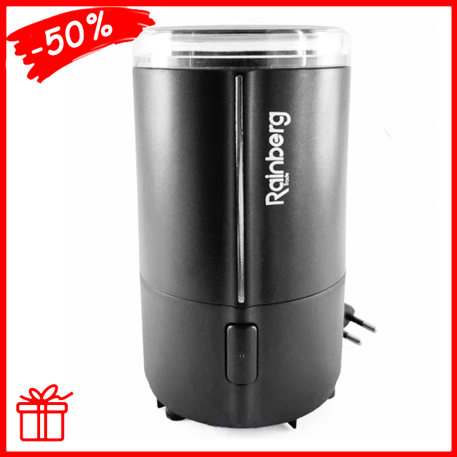 Электрическая кофемолка измельчитель роторная Rainberg RB-302 на 50 гр 300W, мощная электрическая кофемолка
Электрическая кофемолка измельчитель роторная Rainberg RB-302 на 50 гр 300W, мощная электрическая кофемолка