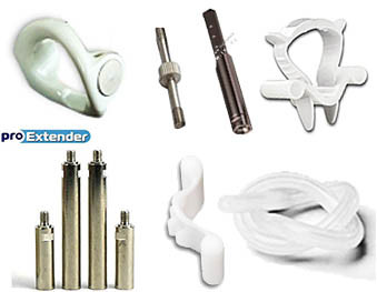 Дополнительные части для экстендера MaleEdge Basic Tuneup Kit, белый 283 - DanaMedic - Экстендеры - Купить