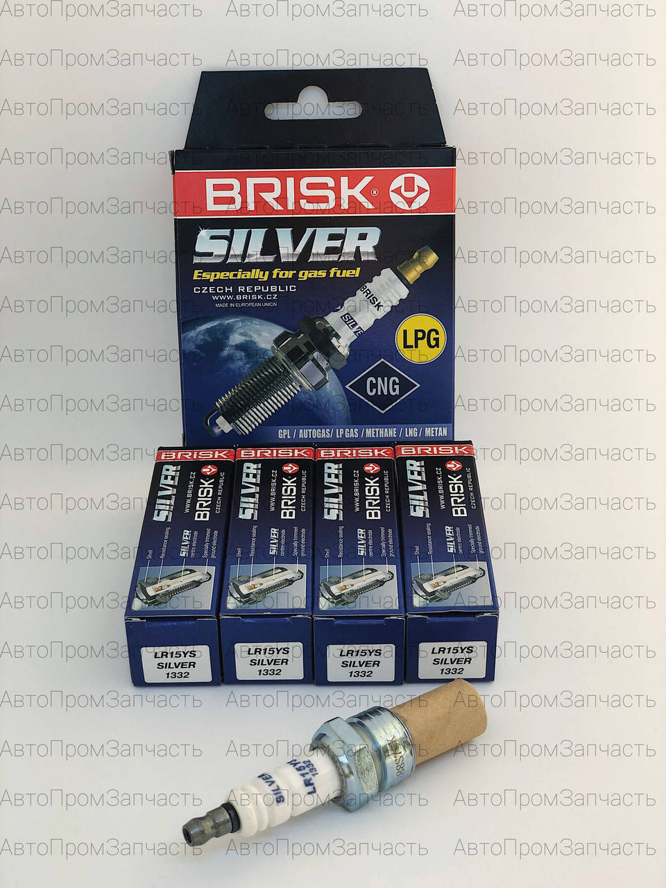 Свечи зажигания ВАЗ 2101, 2102, 2103, 2104, 2105, 2106, 2107, 2108, 2109 под газ BRISK SILVER (LR15YS)
Свечи зажигания ВАЗ 2101, 2102, 2103, 2104, 2105, 2106, 2107, 2108, 2109 под газ BRISK SILVER (LR15YS)