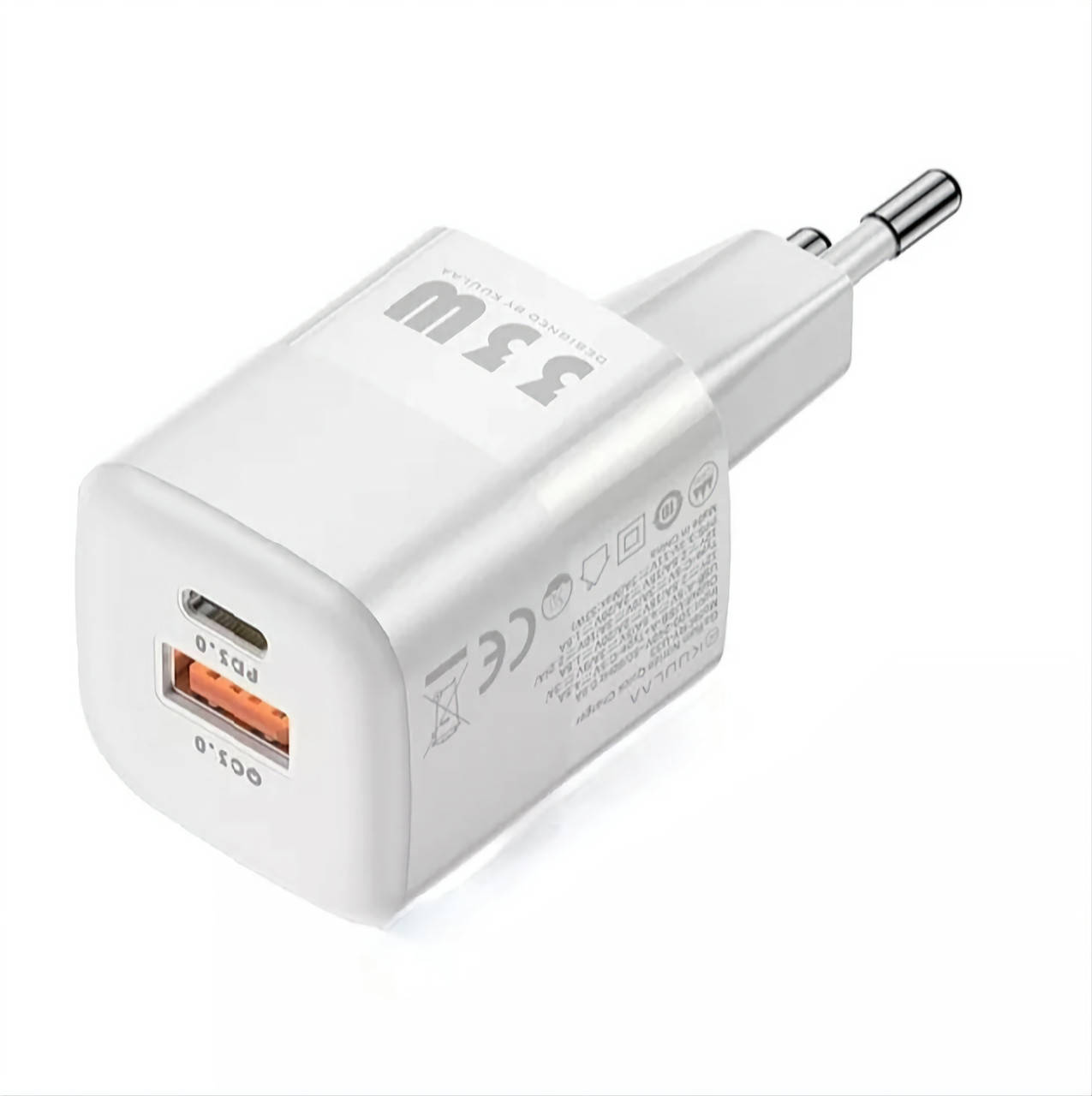 Сетевое зарядное устройство Fast Charge, PD, Quick Charge для телефона планшета ноутбука 33W
Сетевое зарядное устройство Fast Charge, PD, Quick Charge для телефона планшета ноутбука 33W