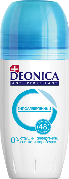 DEONICA антиперспирант "Гипоаллергенный" 45 мл (ролик)
DEONICA антиперспирант "Гипоаллергенный" 45 мл (ролик)