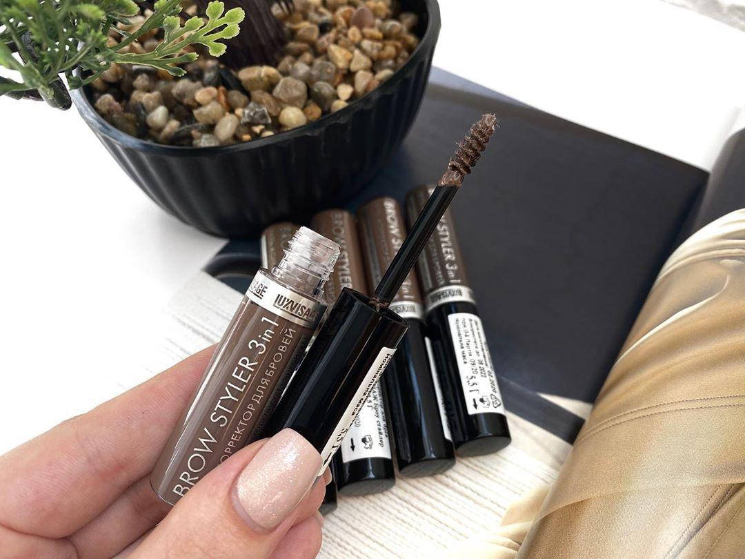 Гель-корректор для бровей Luxvisage Brow Styler 3 в 1
