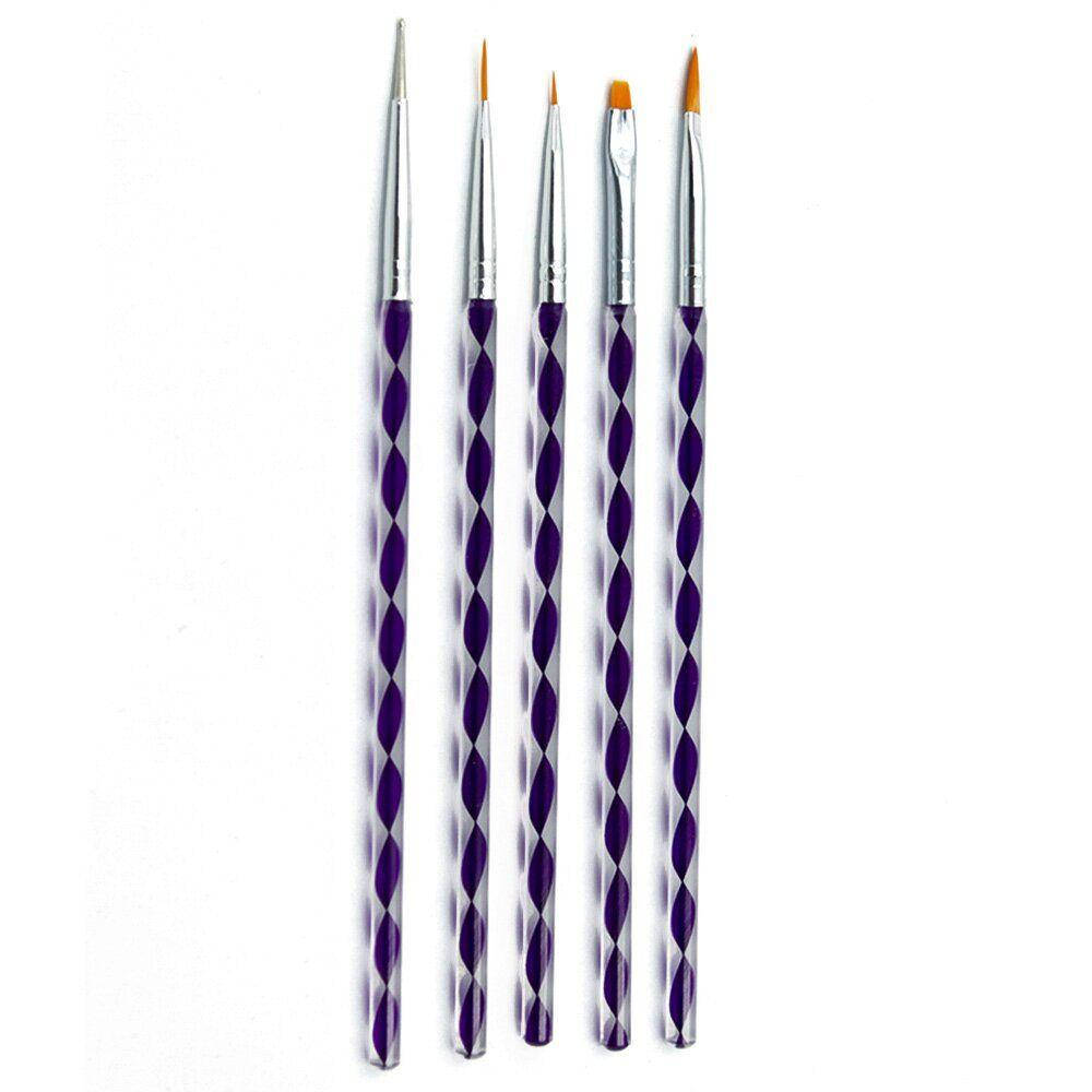 Набір кистей для манікюру, для нарощування нігтів 5 шт 
Набір кистей для манікюру, для нарощування нігтів 5 шт