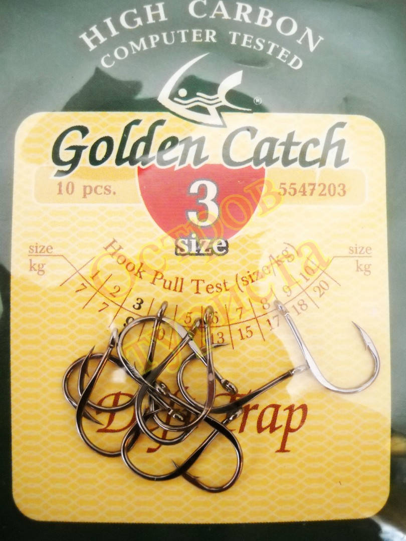 Крючки Golden Catch Deft Trap № 3 10шт
Крючки Golden Catch Deft Trap № 3 10шт