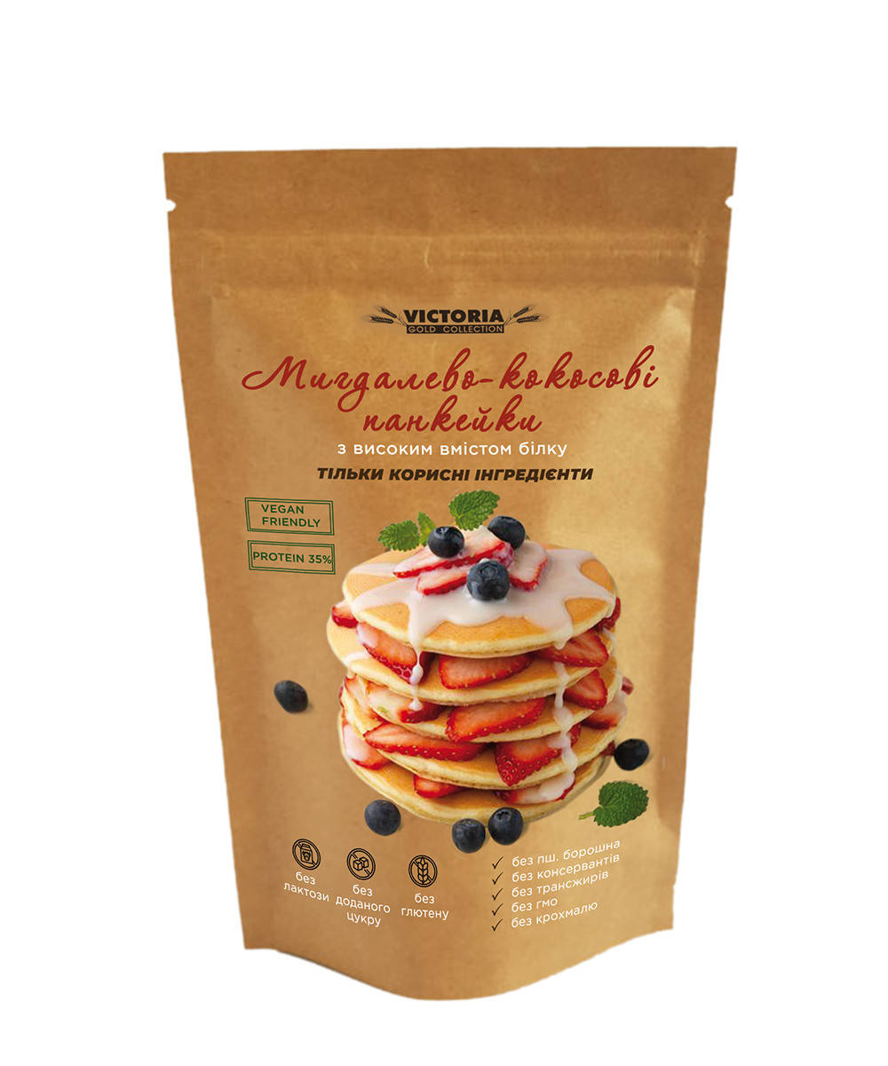 Панкейки миндально-кокосовые без сахара Victoria Premium Product 250 г
