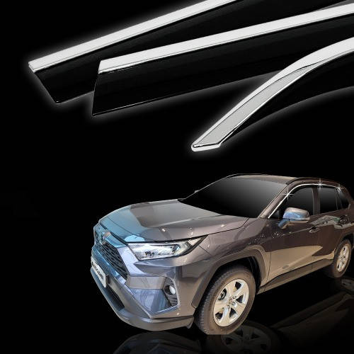 Дефлекторы окон с хром молдингом ветровики Toyota Rav 4 2019-2021 6шт. (Autoclover E463)
Дефлекторы окон с хром молдингом ветровики Toyota Rav 4 2019-2021 6шт. (Autoclover E463)