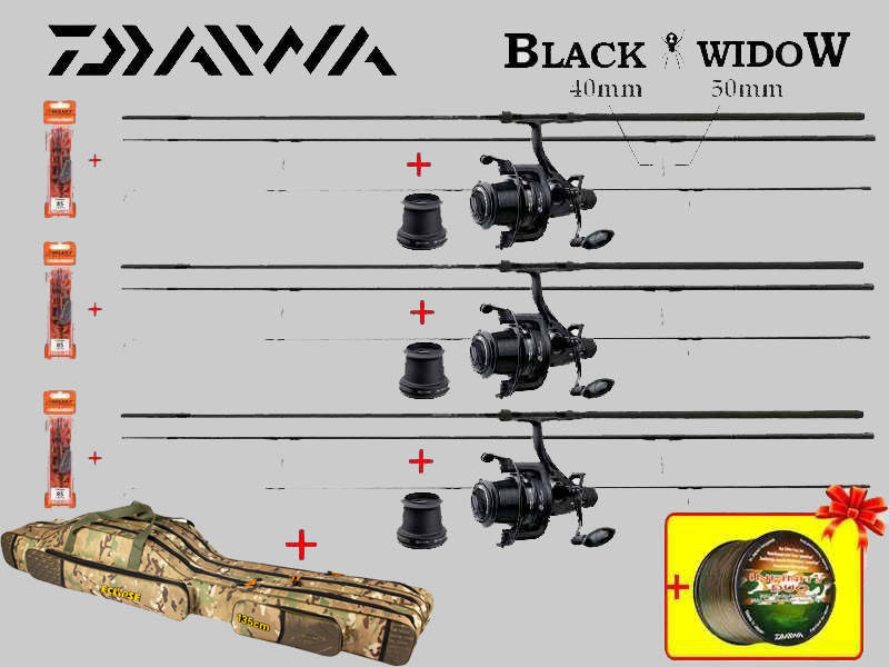 Карповый Набор Удилища Daiwa Black Widow + Катушки Carp Pro BlackPool +Чехол для удилищ +Леска Daiwa в ПОДАРОК, Черный
Карповый Набор Удилища Daiwa Black Widow + Катушки Carp Pro BlackPool +Чехол для удилищ +Леска Daiwa в ПОДАРОК, Черный