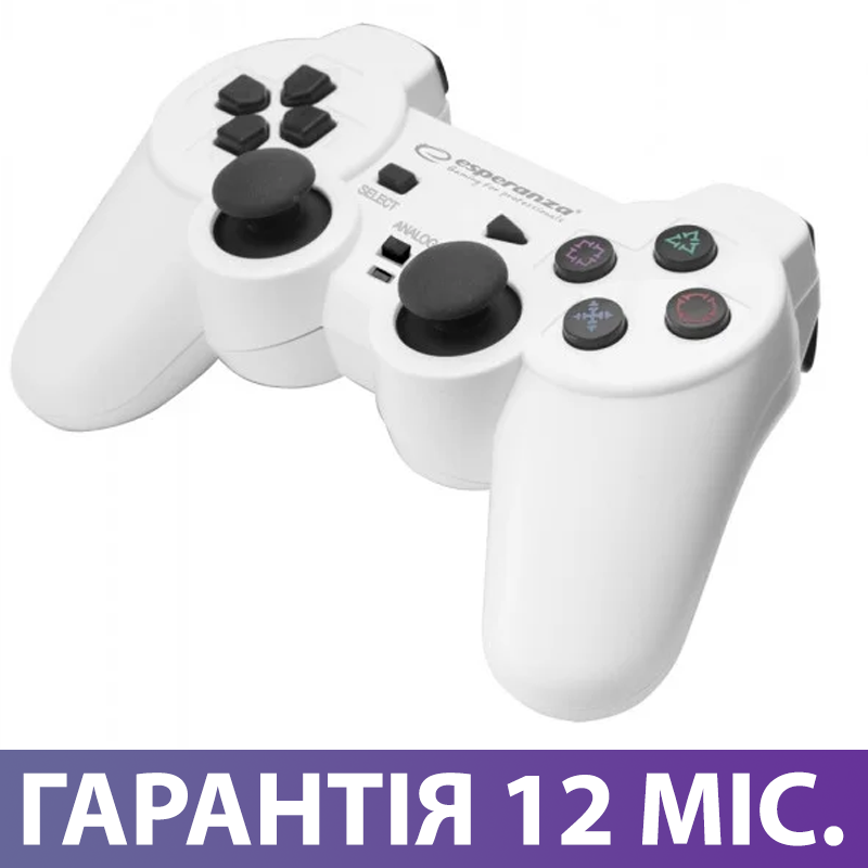 Джойстик для ПК Esperanza Trooper GX450, белый, USB, проводной геймпад для компьютера/ноутбука
Джойстик для ПК Esperanza Trooper GX450, белый, USB, проводной геймпад для компьютера/ноутбука