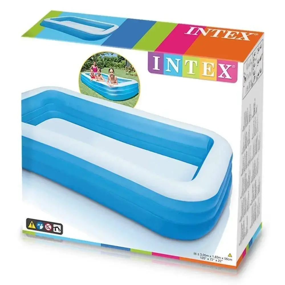 Детский надувной бассейн Intex 305x183x56 см большой для дома и дачи, для детей и малышей 58484
Детский надувной бассейн Intex 305x183x56 см большой для дома и дачи, для детей и малышей 58484