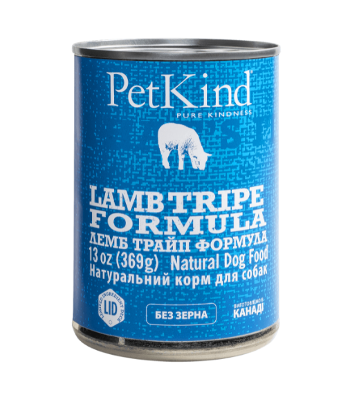PetKind Lamb Tripe Formula Консерва для собак 0.369 кг
PetKind Lamb Tripe Formula Консерва для собак 0.369 кг