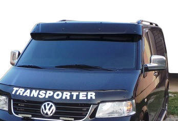 Козырек на лобовое стекло (черный глянец, 5мм) для Volkswagen T5 Transporter 2003-2010 гг.
Козырек на лобовое стекло (черный глянец, 5мм) для Volkswagen T5 Transporter 2003-2010 гг.