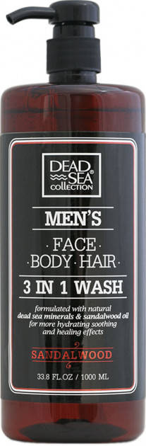 Dead Sea Collection Sandalwood Гель для душу чоловічий 3 в 1 для тіла, волосся й обличчя 1000 мл
Dead Sea Collection Sandalwood Гель для душу чоловічий 3 в 1 для тіла, волосся й обличчя 1000 мл