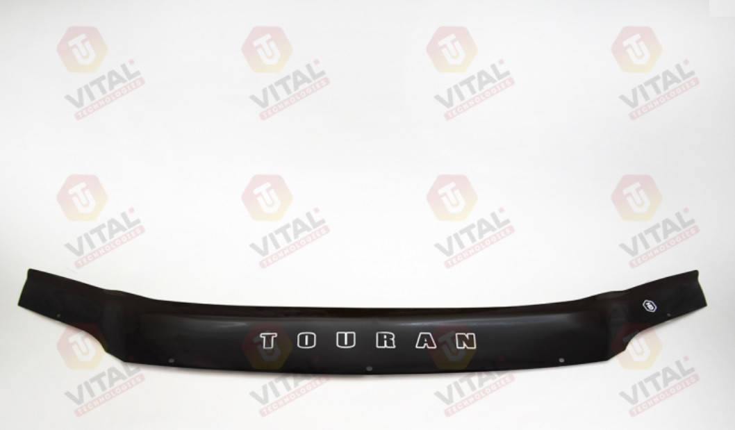 Дефлектор капота VT52 (мухобойка) Volkswagen VW Touran 1 2003-2007 до рестайлинга, Vip Tuning, VW30
Дефлектор капота VT52 (мухобойка) Volkswagen VW Touran 1 2003-2007 до рестайлинга, Vip Tuning, VW30