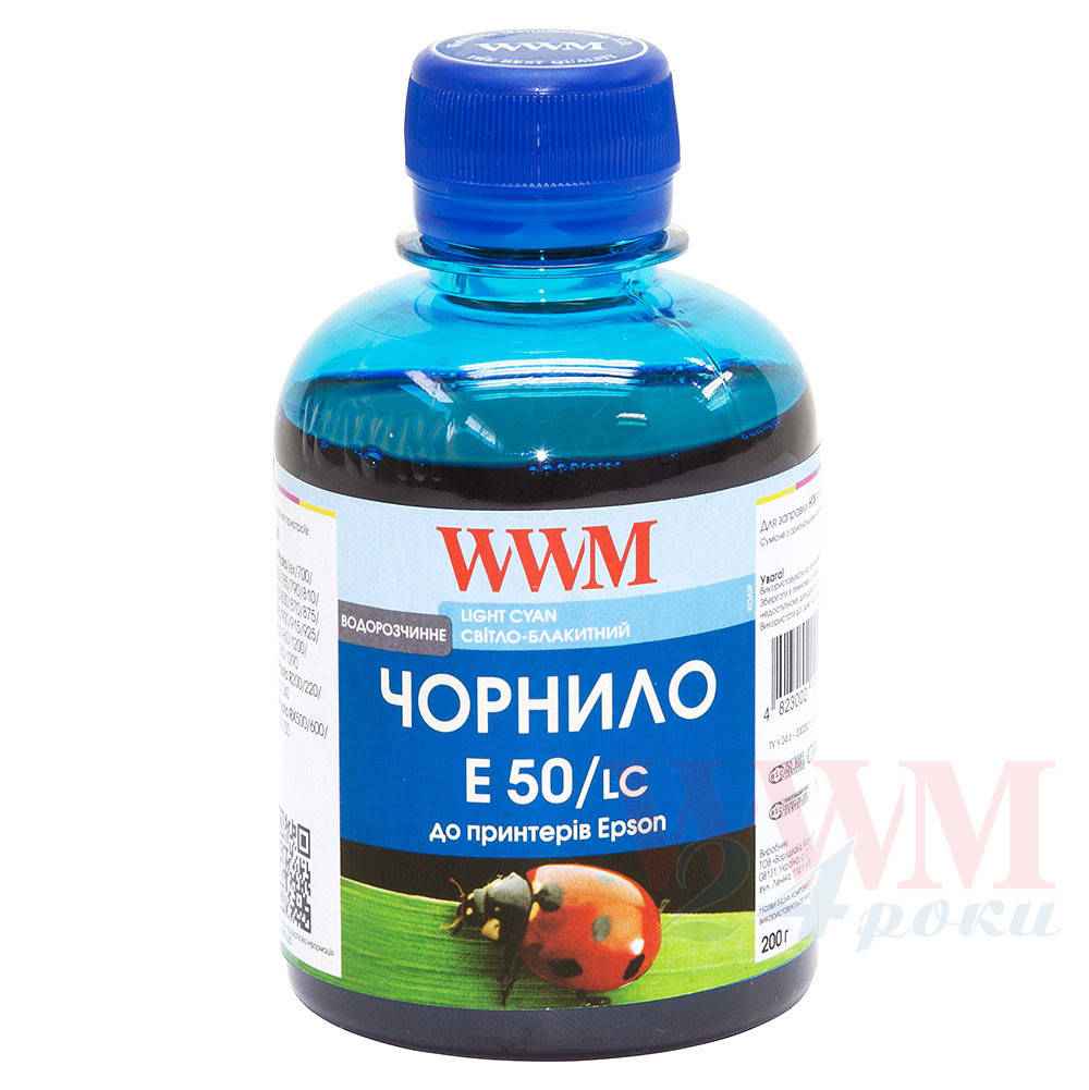 Чернила WWM для Epson Stylus Photo R200/R340/RX620 200г Light Cyan Водорастворимые (E50/LC)
Чернила WWM для Epson Stylus Photo R200/R340/RX620 200г Light Cyan Водорастворимые (E50/LC)