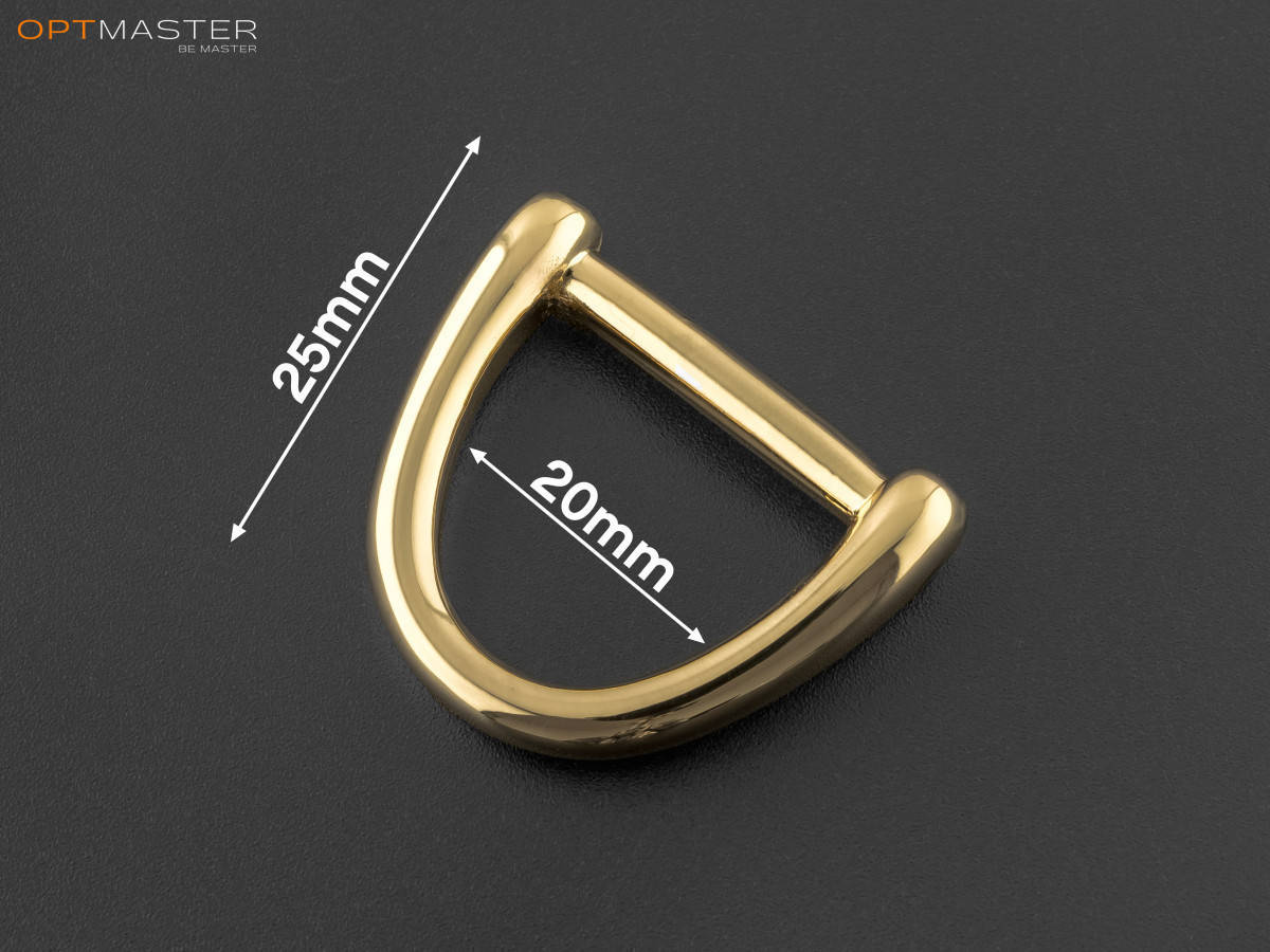 Полукольцо 20мм (50-А399) Золото 
Полукольцо 20мм (50-А399) Золото