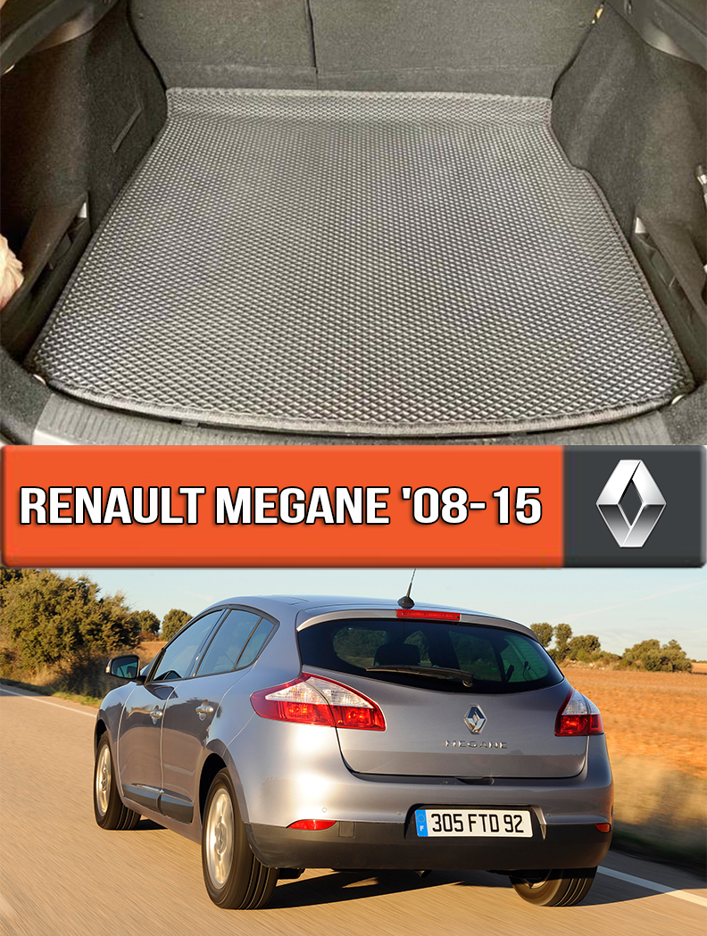 ЕВА коврик в багажник Рено Меган 3 2004-2012. EVA ковер багажника на Renault Megane 3, Черный
ЕВА коврик в багажник Рено Меган 3 2004-2012. EVA ковер багажника на Renault Megane 3, Черный