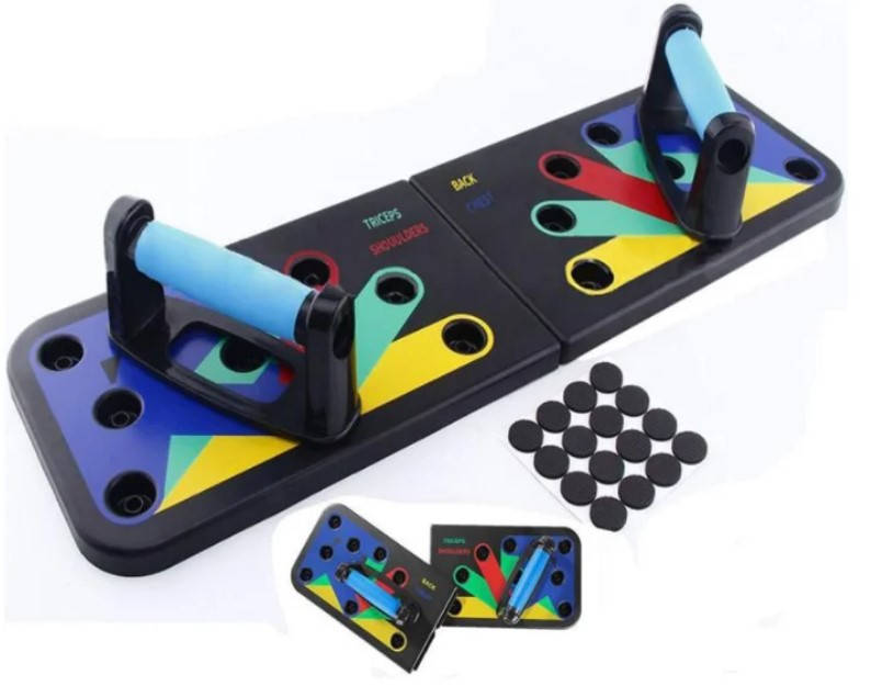 Доска для отжиманий, опоры для отжиманий, стойка для бодибилдинга Push Up Rack Board с упорами разным хватом
Доска для отжиманий, опоры для отжиманий, стойка для бодибилдинга Push Up Rack Board с упорами разным хватом