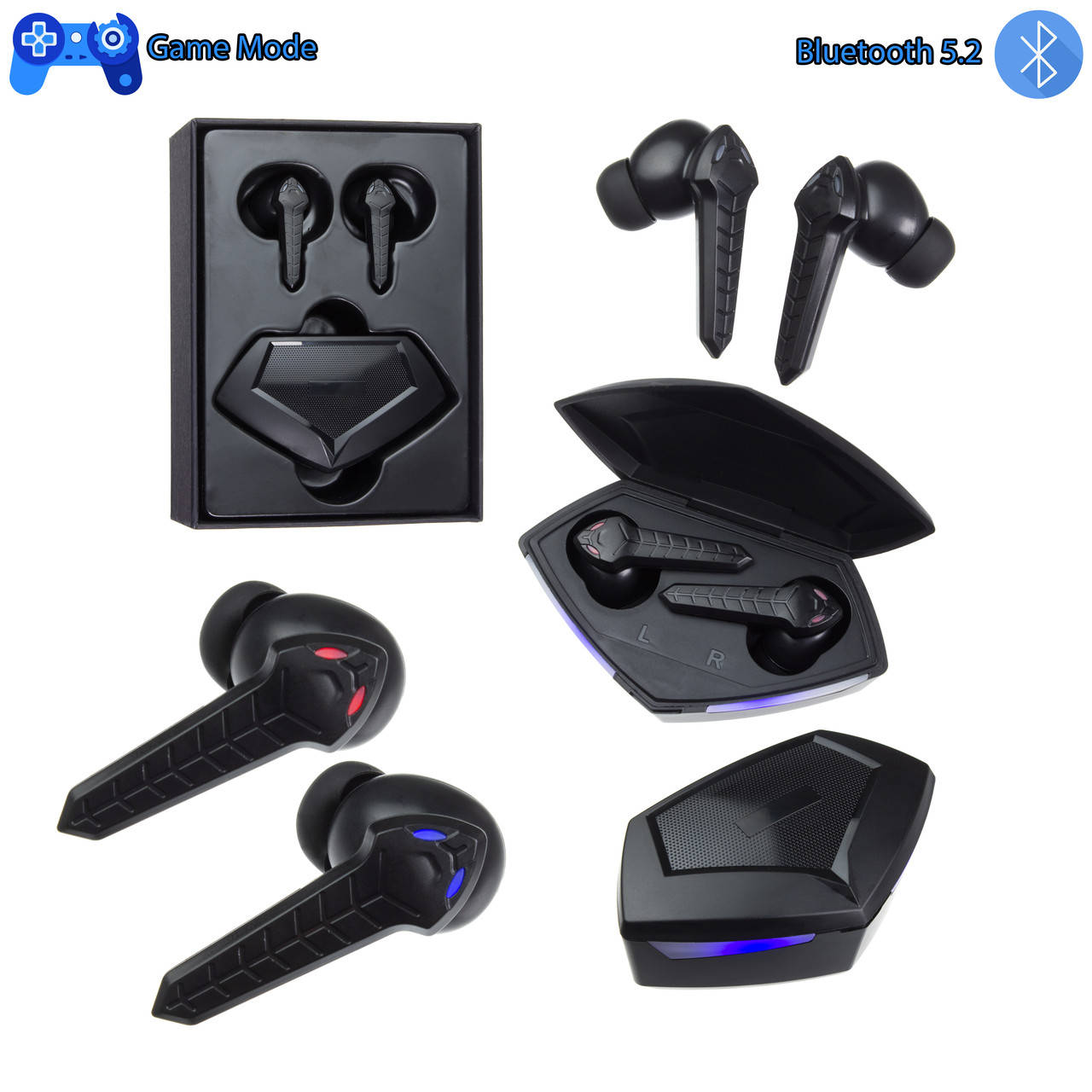 Игровые беспроводные наушники с низкой задержкой 64мс TWS Bluetooth 5.2 P36 для телефона pubg call of duty, Черный
Игровые беспроводные наушники с низкой задержкой 64мс TWS Bluetooth 5.2 P36 для телефона pubg call of duty, Черный